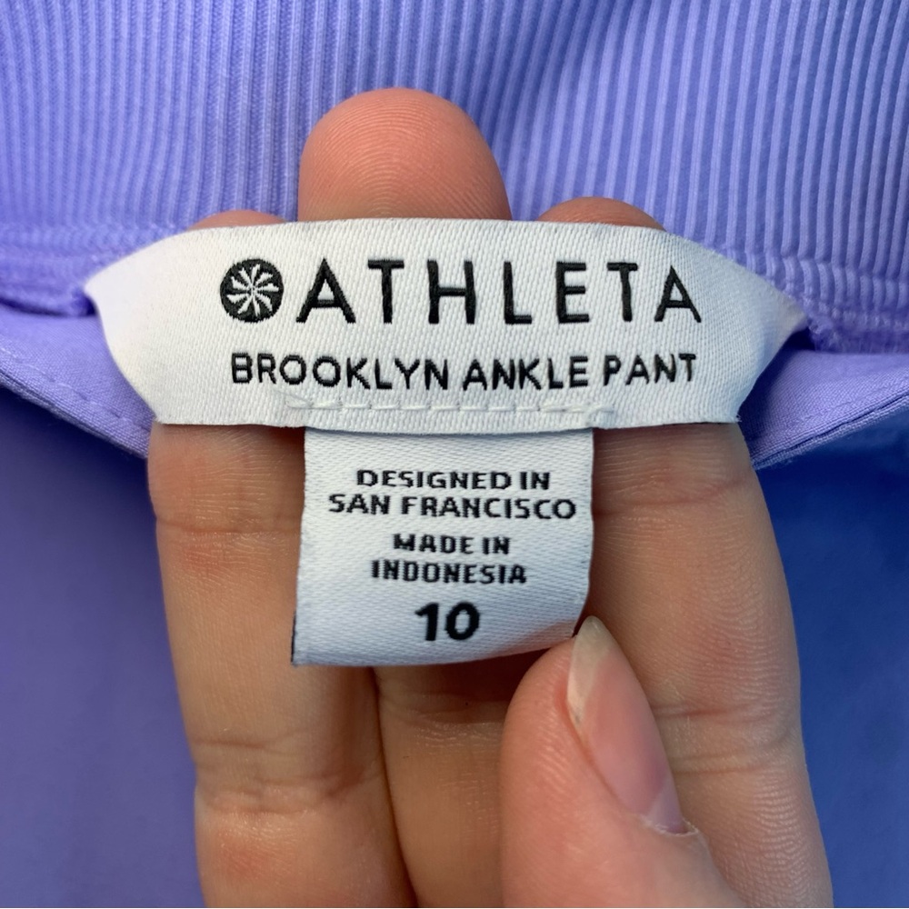 Athleta Brooklyn Mid Rise Featherweight Ankle Trousers, size 10 - Picture 4 of 14